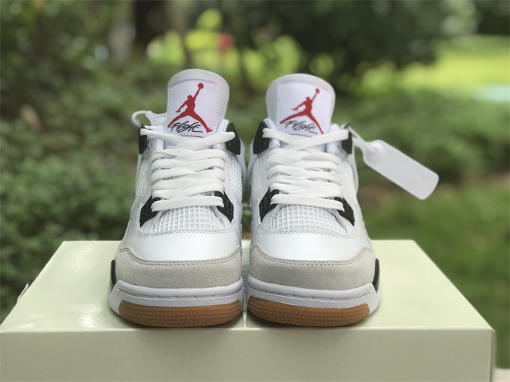 Authentic Nike SB x Air Jordan 4 White Black