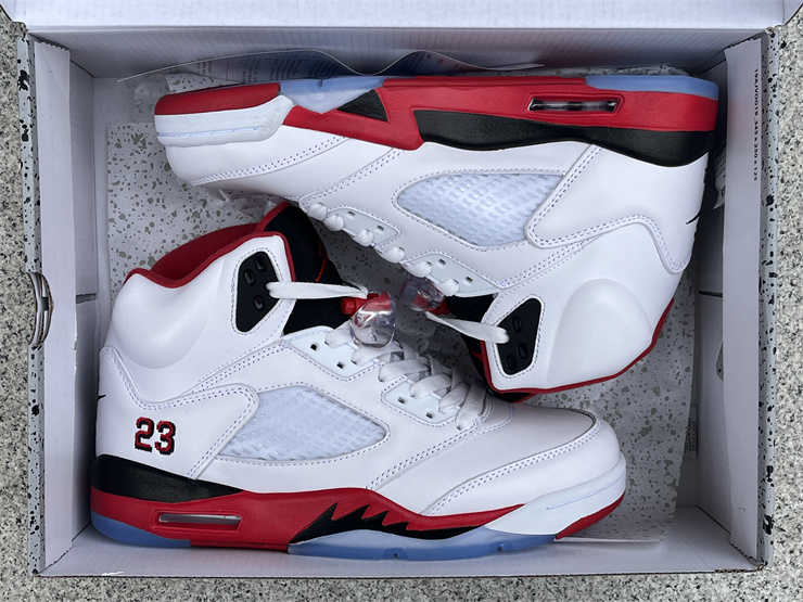 Authentic Air Jordan 5 ＂Fire Red＂