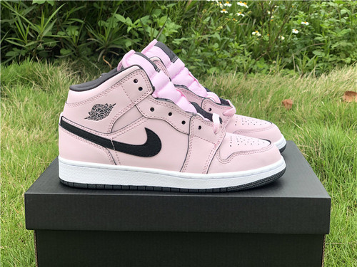 Air Jordan 1 Mid Pink Foam GS