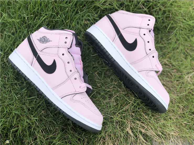 Air Jordan 1 Mid Pink Foam GS