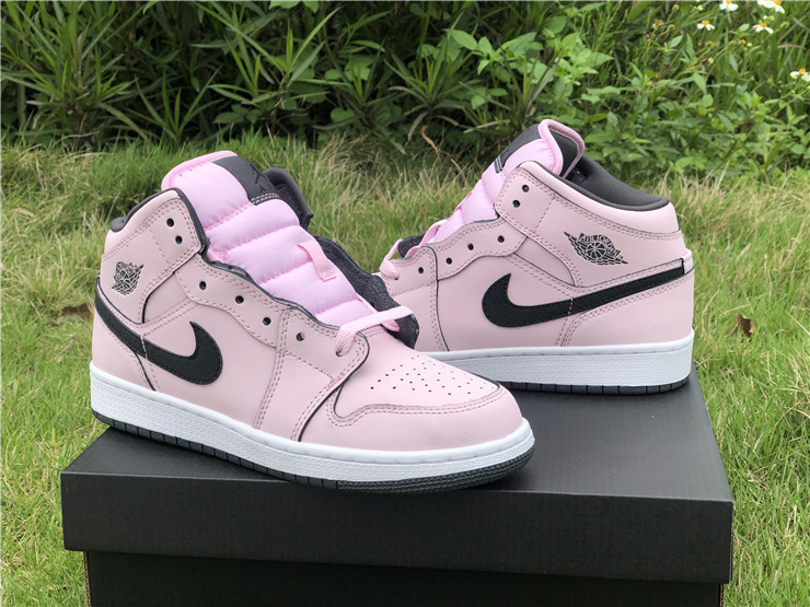 Air Jordan 1 Mid Pink Foam GS