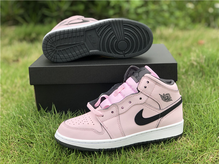 Air Jordan 1 Mid Pink Foam GS