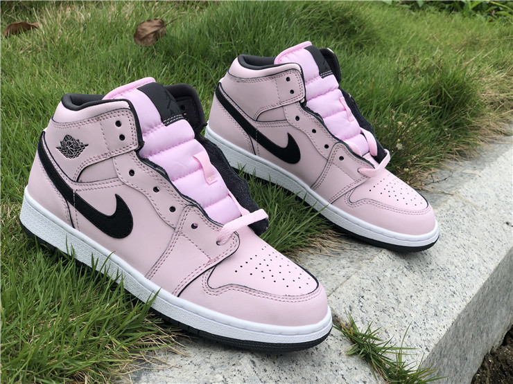 Air Jordan 1 Mid Pink Foam GS