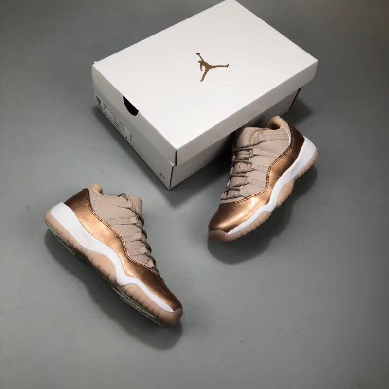 Super Max Air Jordan 11 Low GS “Rose Gold”