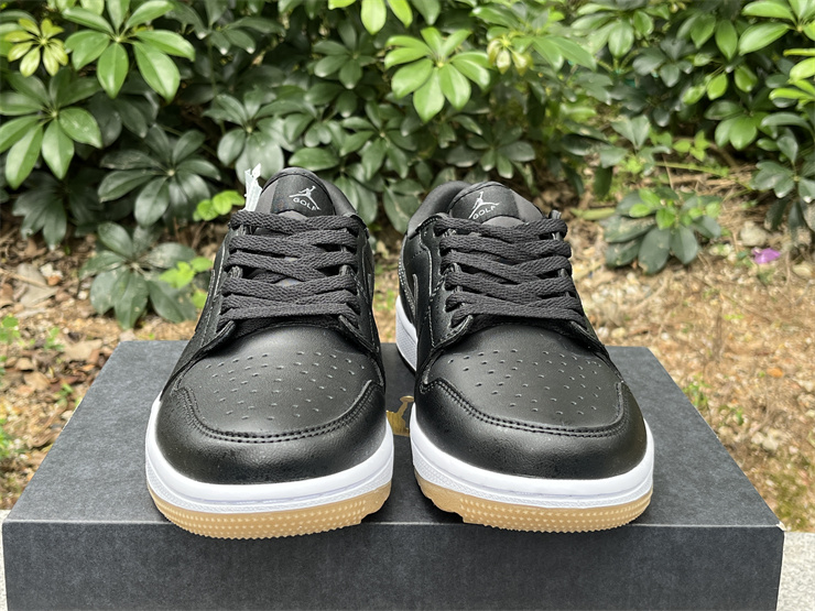 Authentic Air Jordan 1 Low Golf “Black Gum”