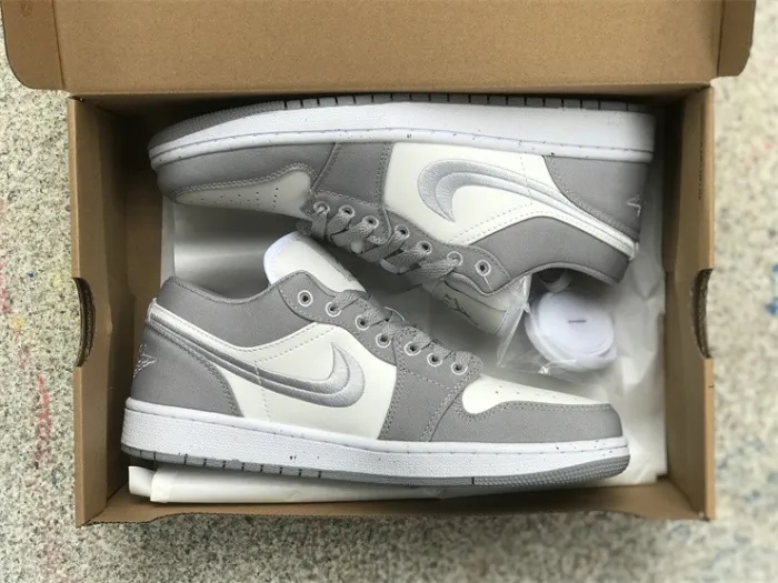 Authentic Air Jordan 1 Low SE “Light Steel Grey” Women Shoes