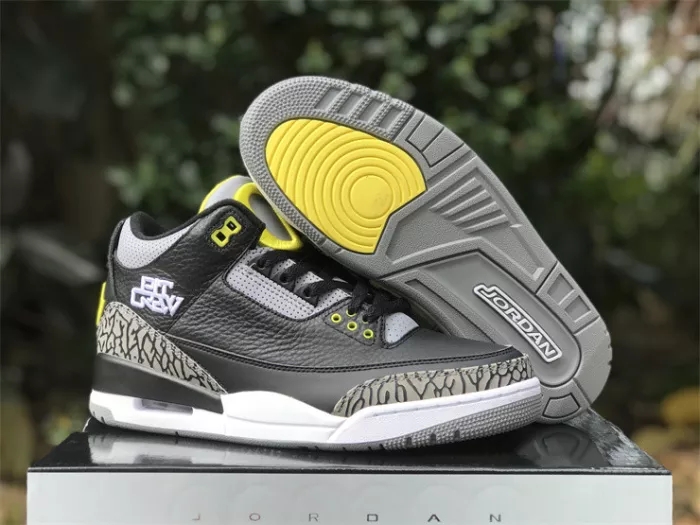 Authentic Air Jordan 3 Oregon Ducks Black