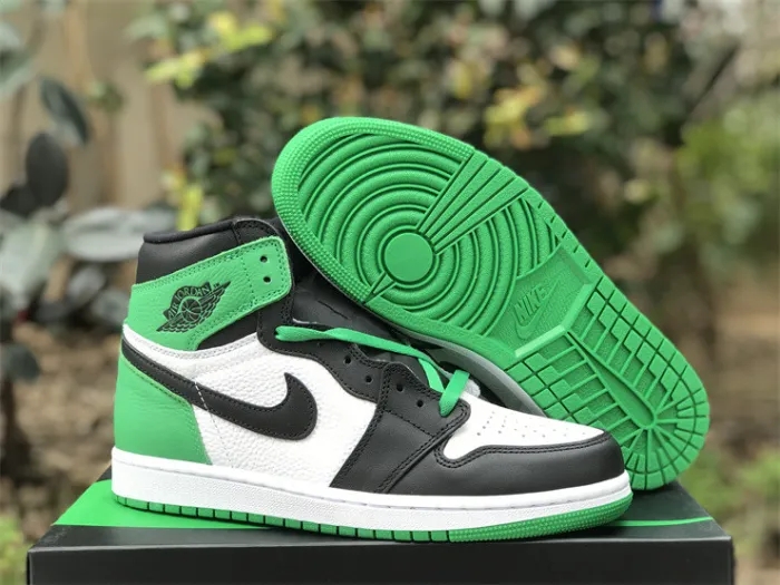 Authentic Air Jordan 1 High OG “Lucky Green”GS