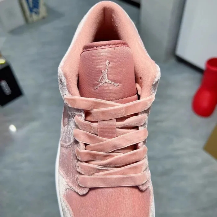 Authentic Air Jordan 1 Low Pink Velvet Women