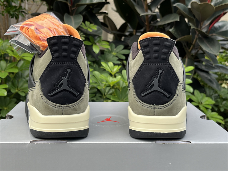 Authentic UNDEFEATED x Jordan Air Jordan 4 “Olive Canvas