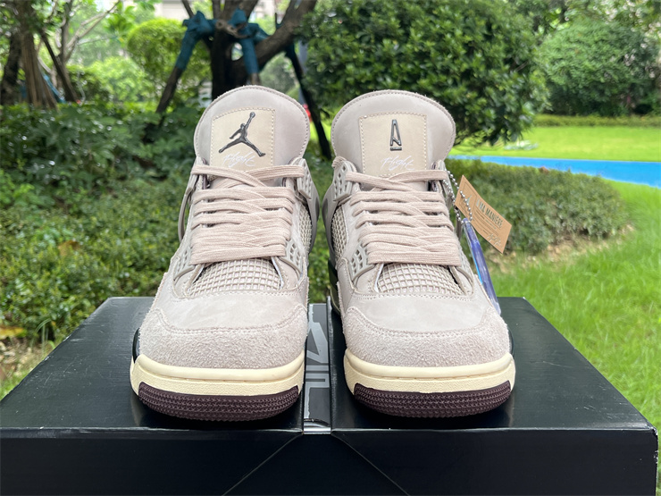 Authentic  A Ma Maniere x Air Jordan 4 “Fossil Stone”