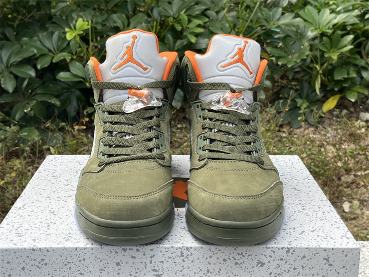 Authentic Air Jordan 5 Retro “Olive”