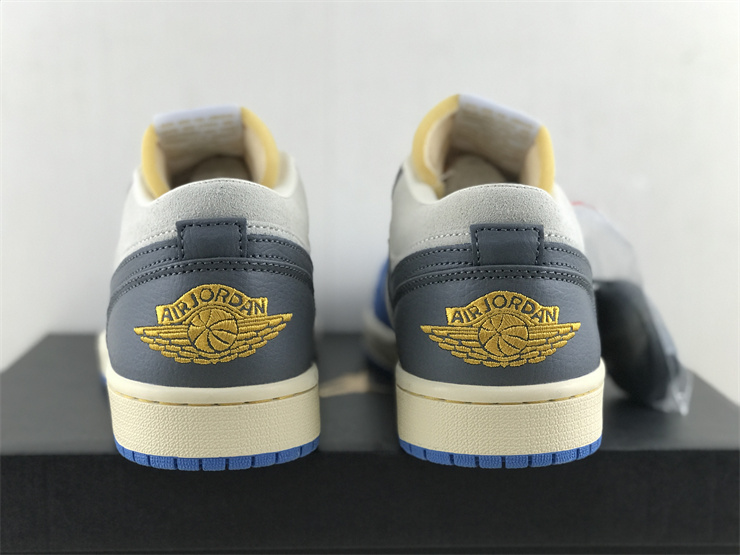 Authentic Air Jordan 1 Low “UNC Grey”