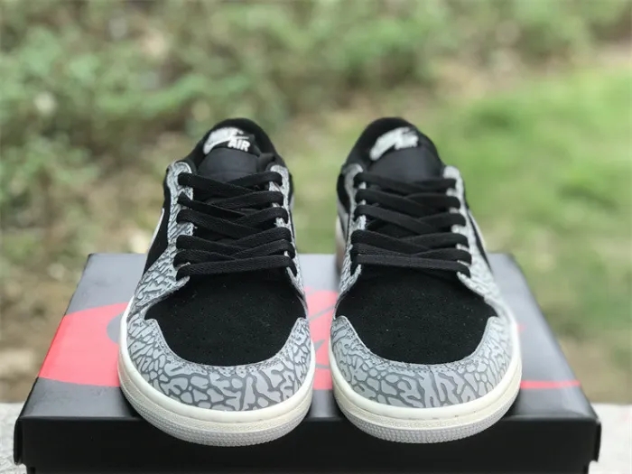 Authentic Air Jordan 1 Low OG “Black Cement”