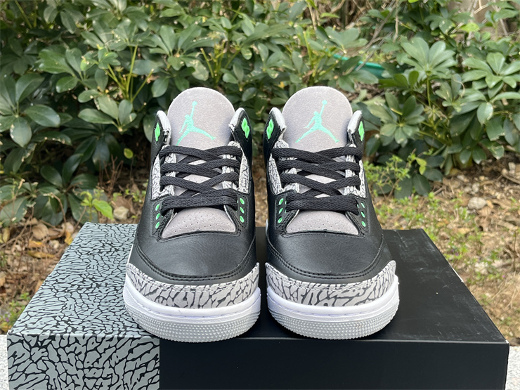 Authentic Air Jordan 3 “Green Glow”