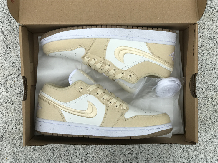 Authentic Air Jordan 1 Low SE “Canvas”