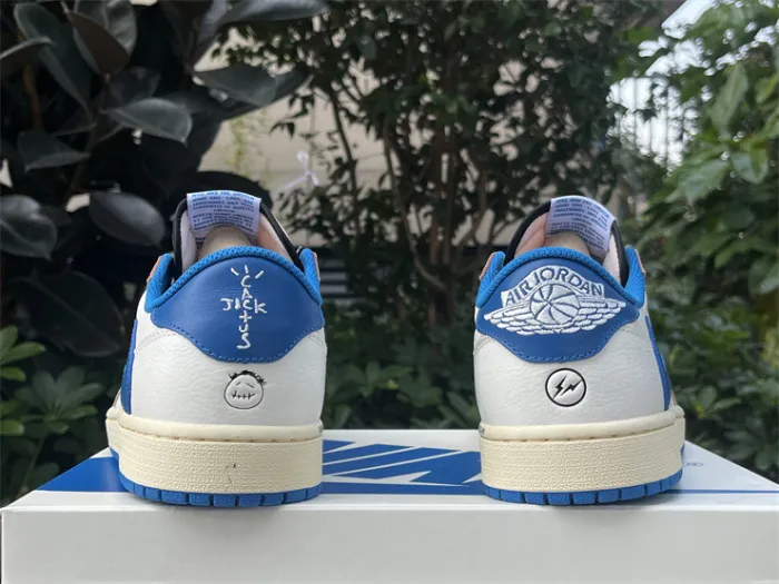 Authentic Travis Scott x fragment design x Air Jordan 1 Low OG