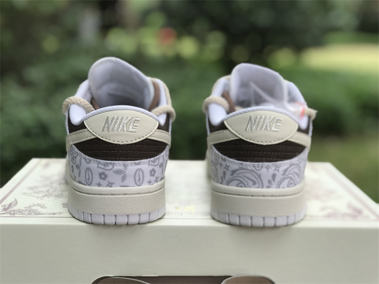 Authentic Nike Dunk Low “White Paisley”