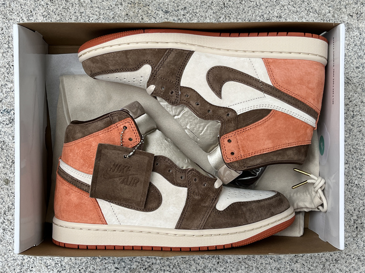 Authentic Air Jordan 1 High OG WMNS “Dusted Clay”