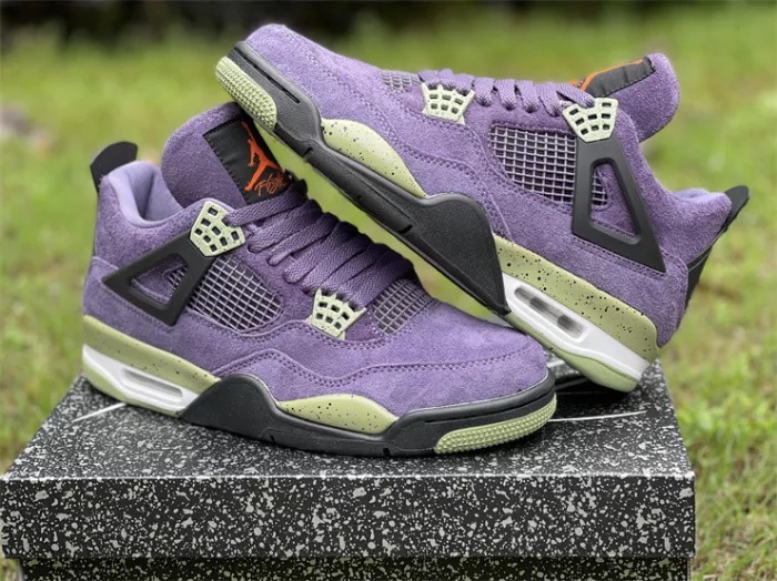 Authentic Air Jordan 4“Canyon Purple”