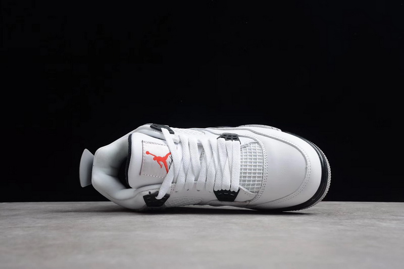 Authentic Air Jordan 4 White Cement