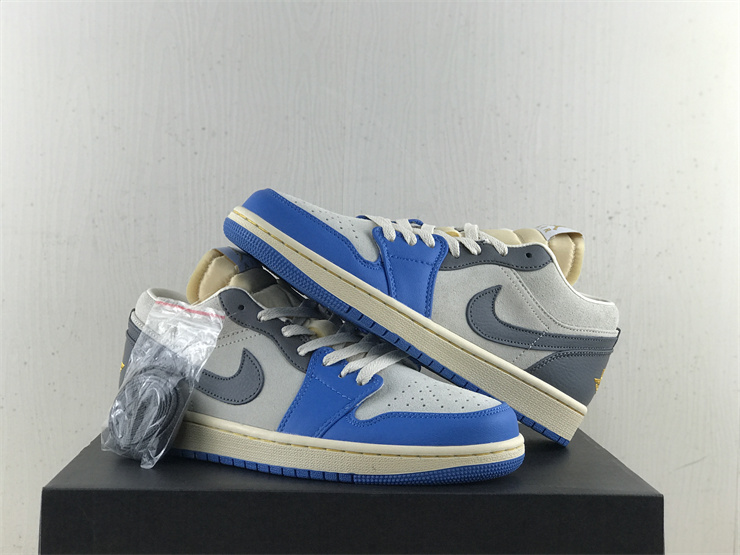 Authentic Air Jordan 1 Low “UNC Grey”