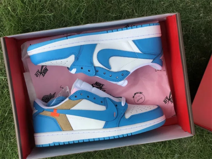 Authentic Travis Scott x Air Jordan 1 Low UNC