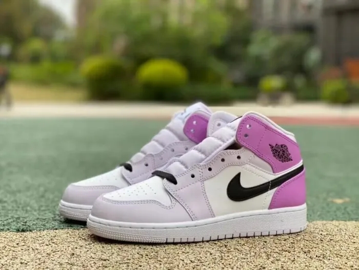 Authentic Air Jordan 1 Mid Barely Grape