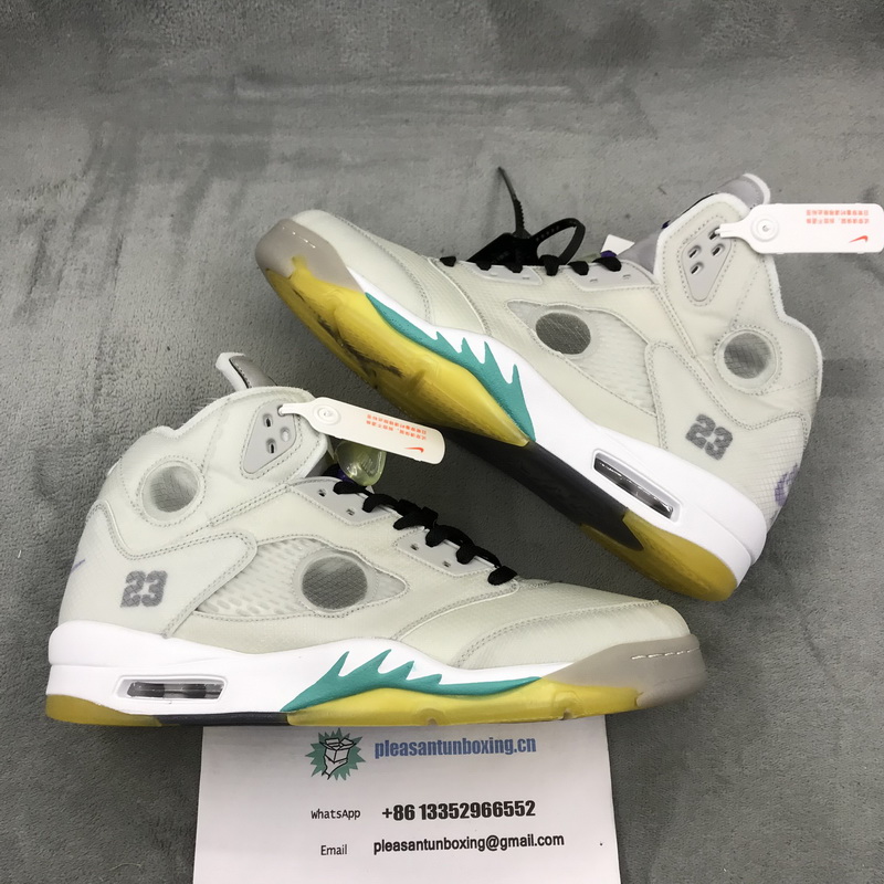 Authentic OFF-WHITE x Air Jordan 5 New