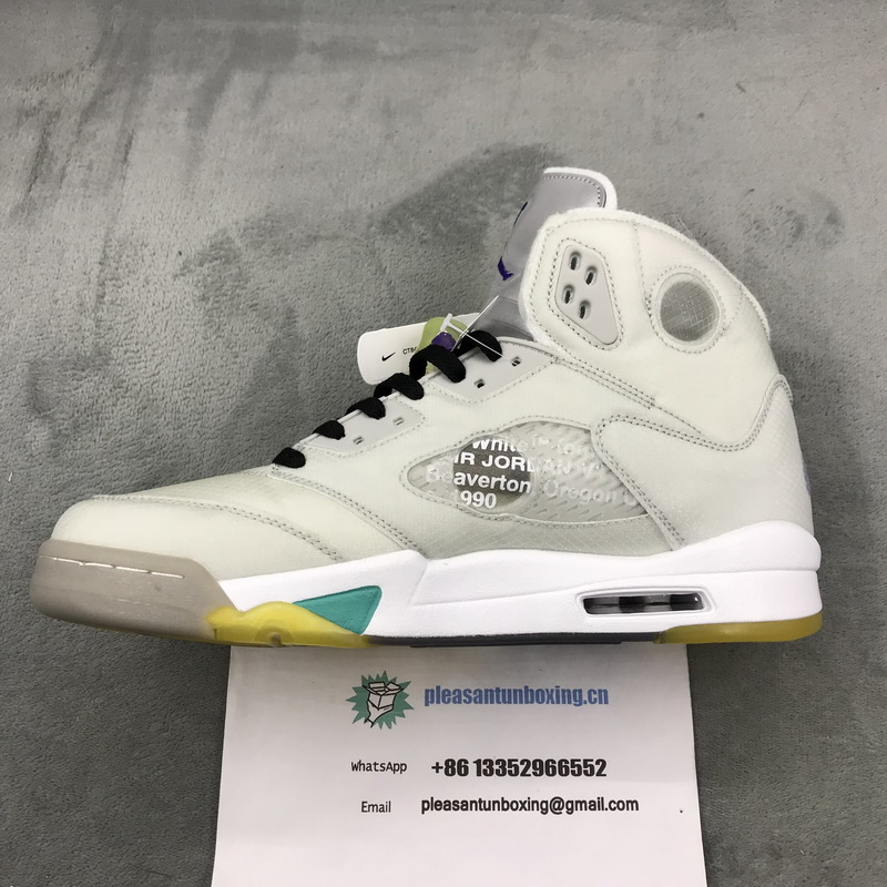 Authentic OFF-WHITE x Air Jordan 5 New