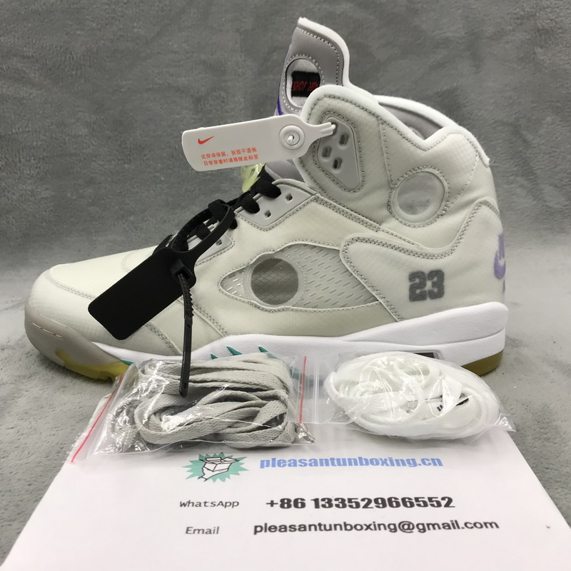 Authentic OFF-WHITE x Air Jordan 5 New