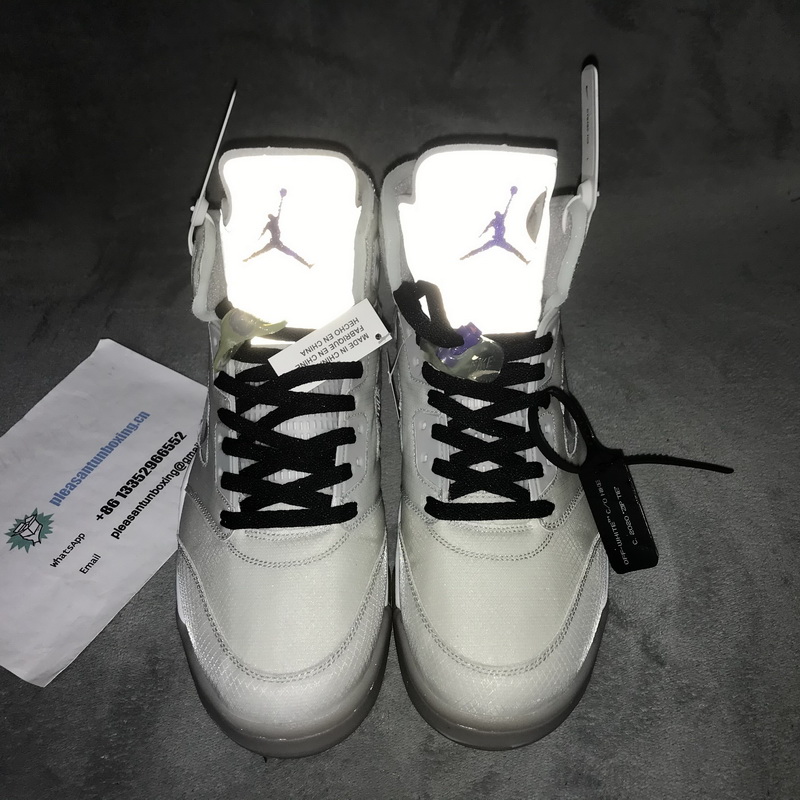 Authentic OFF-WHITE x Air Jordan 5 New