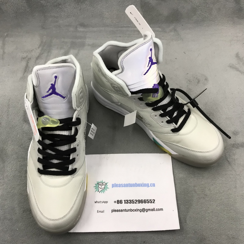 Authentic OFF-WHITE x Air Jordan 5 New