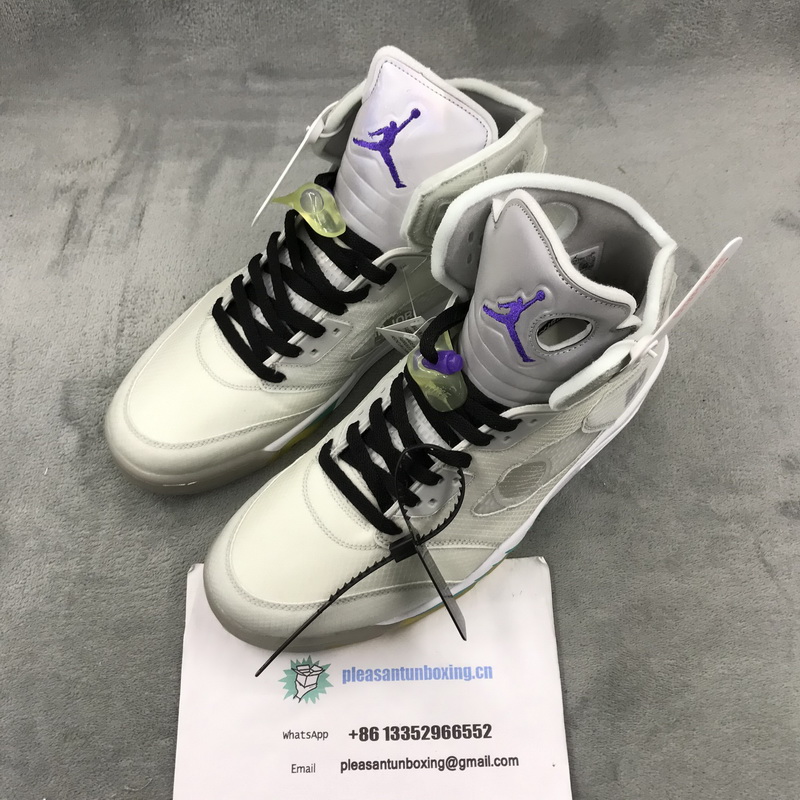 Authentic OFF-WHITE x Air Jordan 5 New