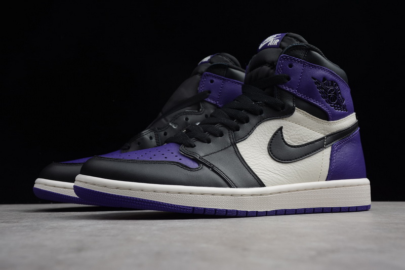 Authentic Air Jordan 1 Court Purple 