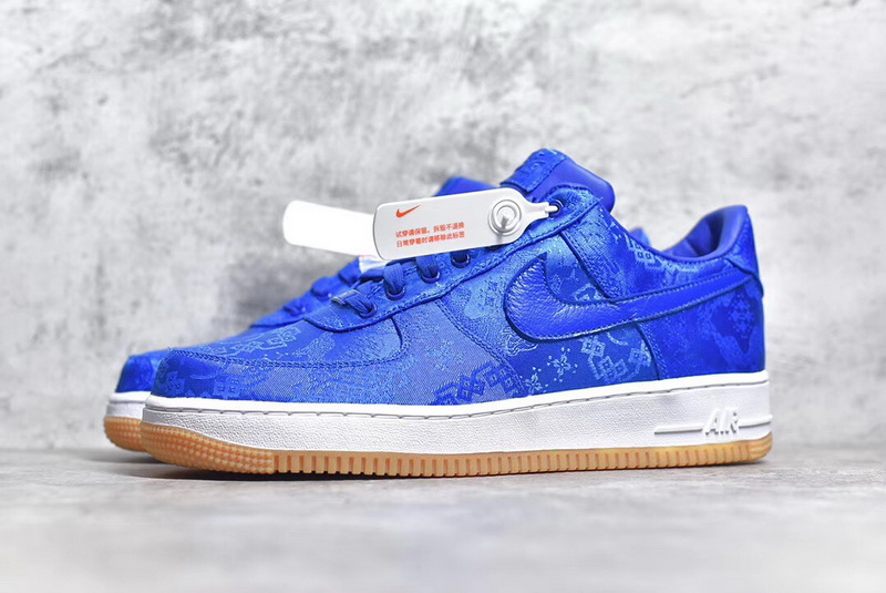 Authentic CLOT x Nike Air Force 1 Low Blue