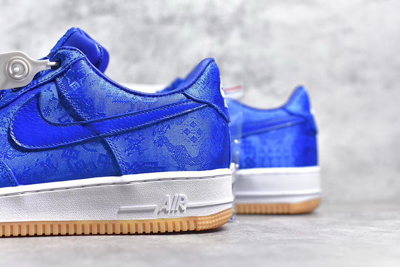 Authentic CLOT x Nike Air Force 1 Low Blue