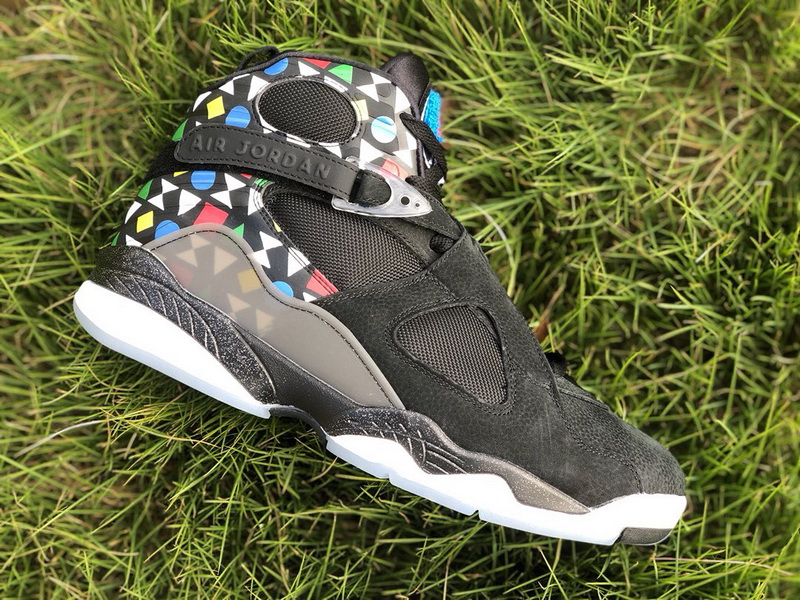 Authentic Air Jordan 8 Quai 54 Black