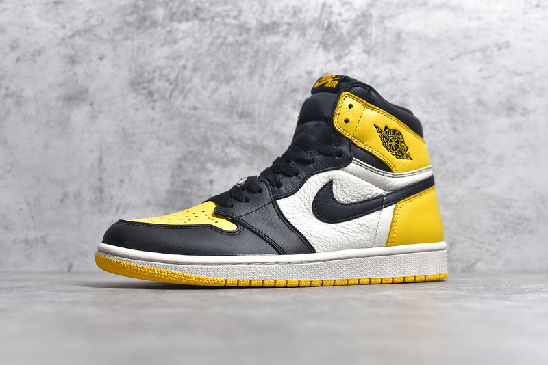 Authentic Air Jordan 1 Yellow Toe