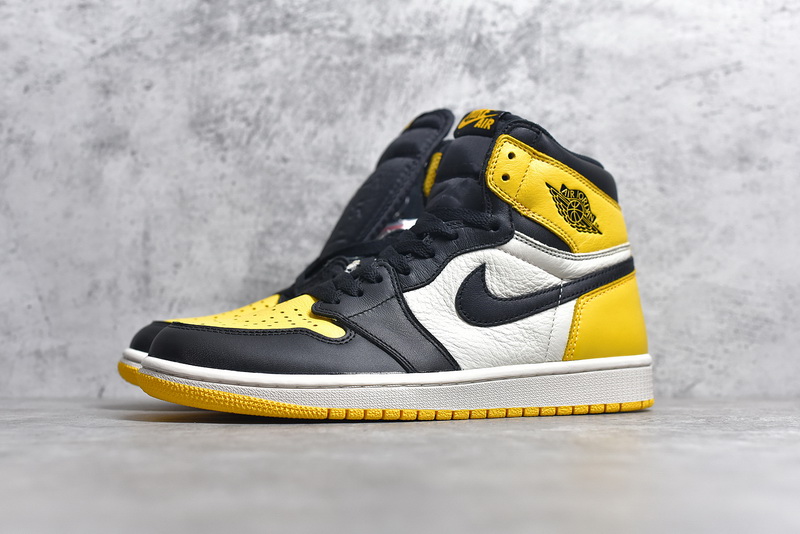 Authentic Air Jordan 1 Yellow Toe