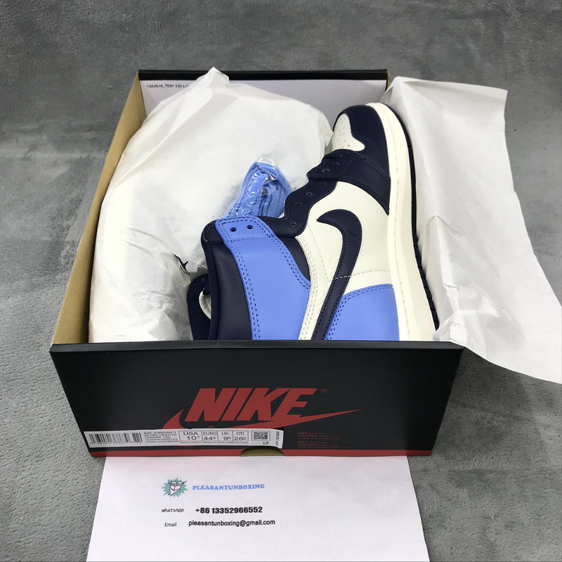 Authentic Air Jordan 1 Obsidian