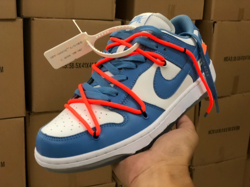 Authentic OFF-WHITE x Futura x Nike Dunk UNC