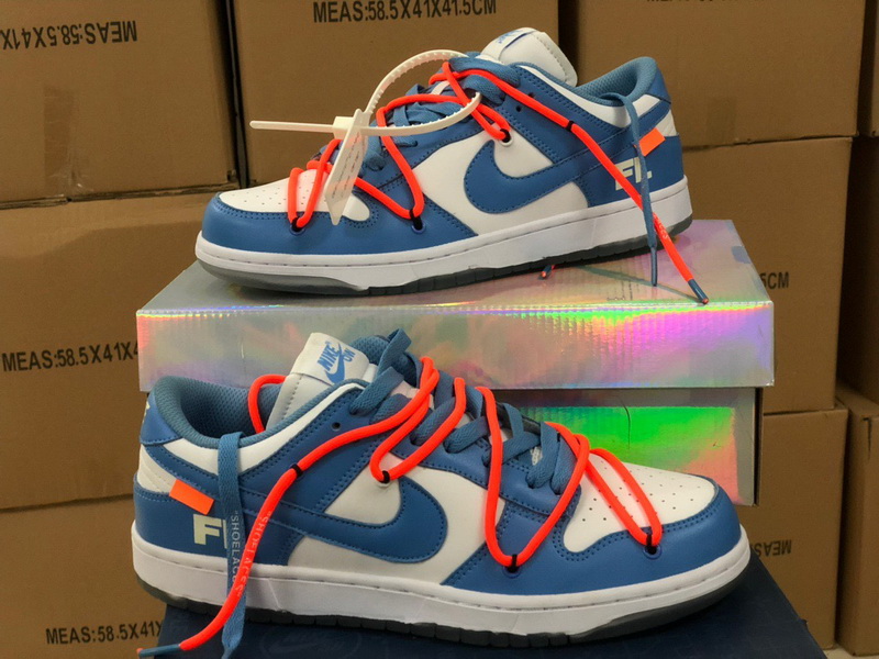 Authentic OFF-WHITE x Futura x Nike Dunk UNC