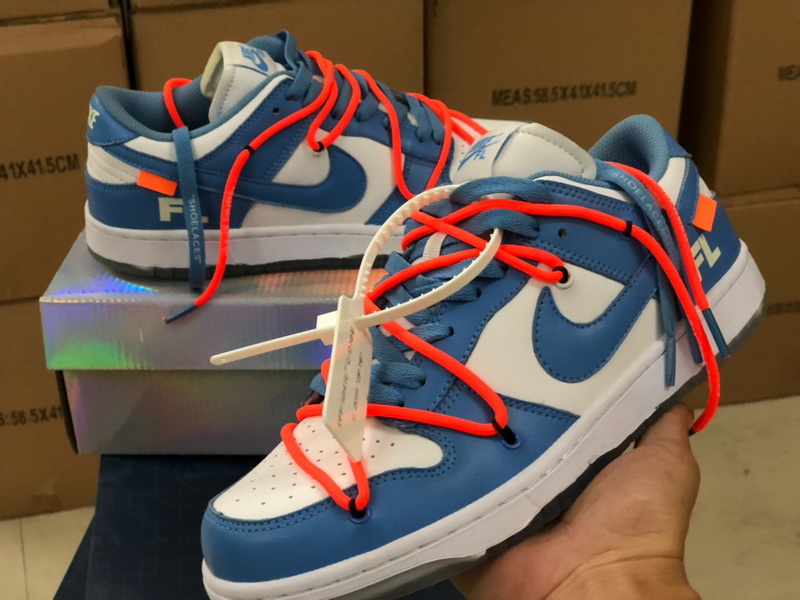 Authentic OFF-WHITE x Futura x Nike Dunk UNC