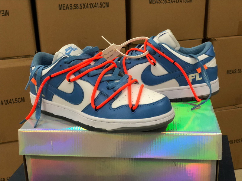 Authentic OFF-WHITE x Futura x Nike Dunk UNC