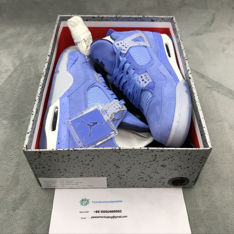 Authentic Air Jordan 4 Retro UNC PE