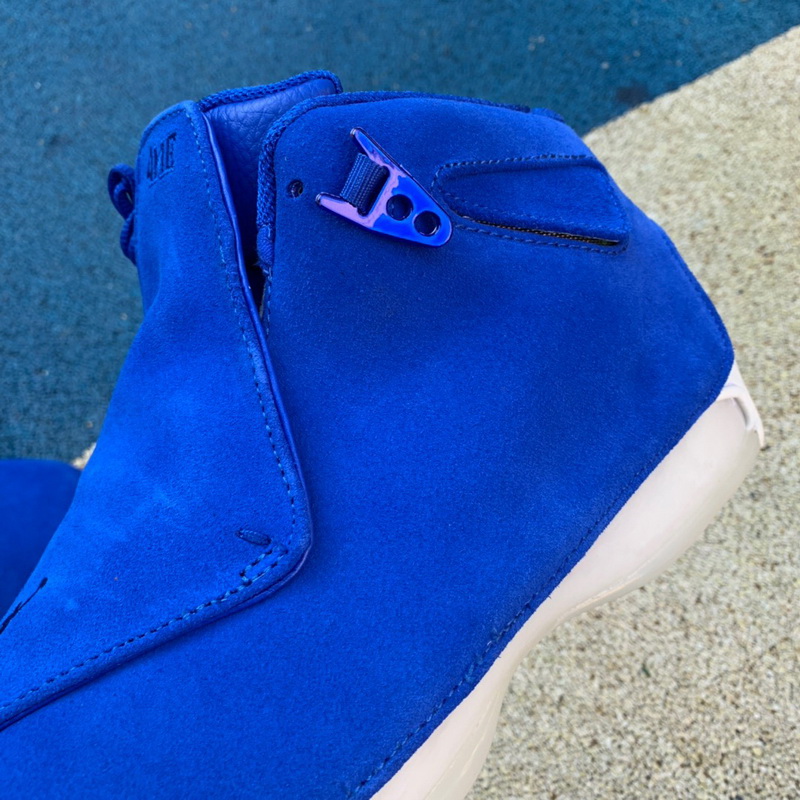 Authentic Air Jordan 18 “Blue Suede” 