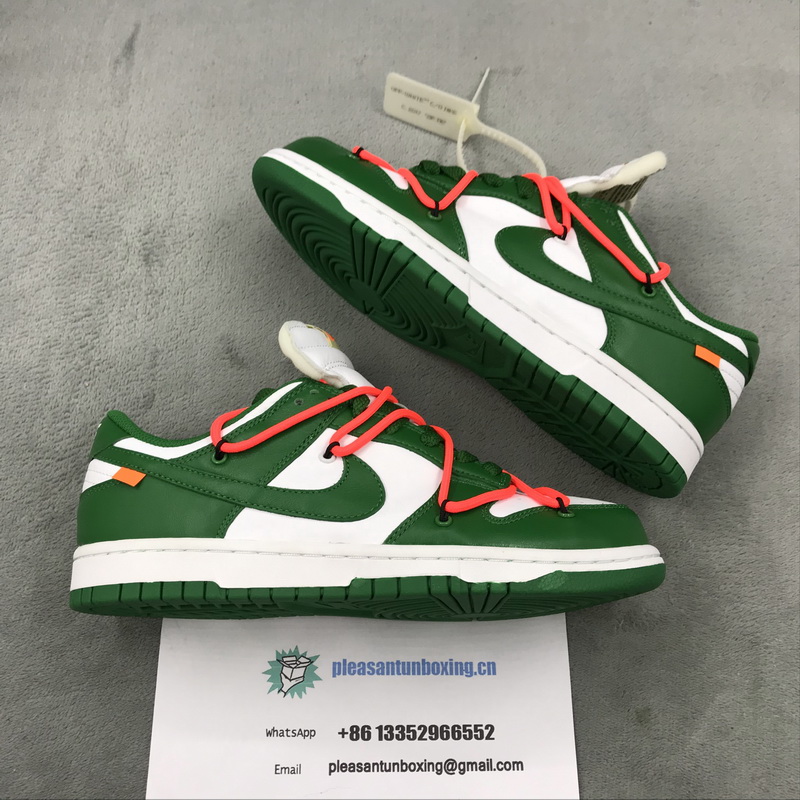 Authentic OFF-WHITE x Nike Dunk Green 