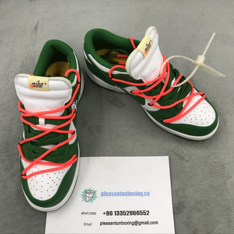 Authentic OFF-WHITE x Nike Dunk Green 