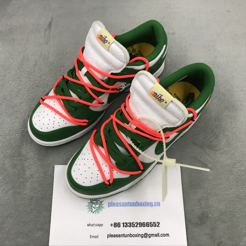 Authentic OFF-WHITE x Nike Dunk Green 